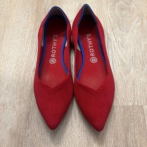Rothy’s The Point - Flat Red 10.5